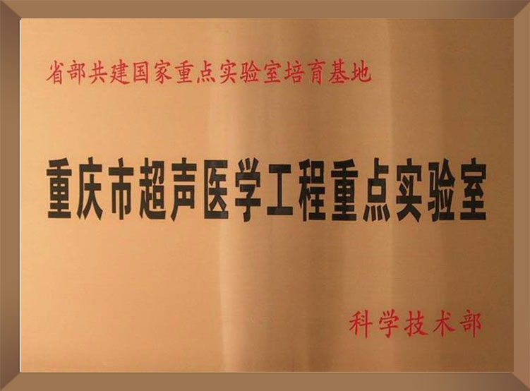 重慶市超聲醫(yī)學(xué)重點實驗室